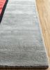 concoction grey and black wool and viscose hand tufted Rug - Corner