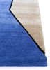 concoction blue wool and viscose hand tufted Rug - Corner