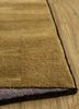 archetype gold wool and viscose hand tufted Rug - Corner