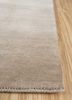 sthir beige and brown wool hand knotted Rug - Corner