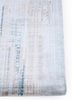 unstring by kavi blue bamboo silk hand knotted Rug - Corner