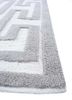 cleo ivory polyester hand knotted Rug - Corner