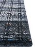 geode grey and black wool and bamboo silk hand knotted Rug - Corner