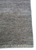 legion grey and black wool hand knotted Rug - Corner