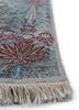 wisteria ivory wool and silk hand knotted Rug - Corner