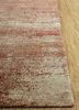 uvenuti beige and brown wool and silk hand knotted Rug - Corner