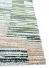 geode green wool and viscose hand knotted Rug - Corner