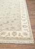 gulnar grey and black wool hand knotted Rug - Corner