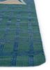 anatolia blue wool flat weaves Rug - Corner