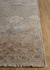 viscaya beige and brown wool and silk hand knotted Rug - Corner
