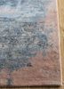 faulty by kavi grey and black wool and bamboo silk hand knotted Rug - Corner