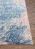 free verse by kavi pink and purple wool and bamboo silk hand knotted Rug - Corner