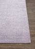 project error by kavi pink and purple wool and bamboo silk hand knotted Rug - Corner