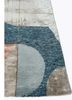 aakar by kavi grey and black wool and bamboo silk hand knotted Rug - Corner