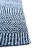 basis blue wool and viscose hand loom Rug - Corner