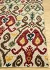 verna beige and brown wool hand knotted Rug - Corner