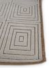 geode ivory wool hand knotted Rug - Corner