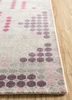 geode pink and purple wool hand knotted Rug - Corner