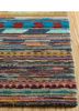 freedom manchaha blue wool and bamboo silk hand knotted Rug - Corner