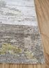 aprezo ivory wool and bamboo silk hand knotted Rug - Corner