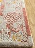 far east green wool and silk hand knotted Rug - Corner