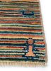 erbe gold wool hand knotted Rug - Corner