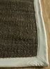 abrash grey and black jute and hemp flat weaves Rug - Corner