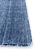 oxford blue polyester hand loom Rug - Corner