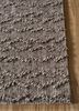 basis grey and black wool hand loom Rug - Corner