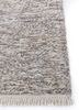 legion ivory wool and bamboo silk hand knotted Rug - Corner