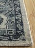 liberty grey and black wool hand knotted Rug - Corner
