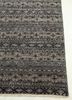 revolution grey and black wool and viscose hand knotted Rug - Corner