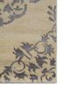 eden beige and brown wool and viscose hand knotted Rug - Corner