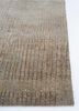 free verse by kavi ivory wool and bamboo silk hand knotted Rug - Corner