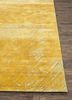 free verse by kavi gold wool and silk hand knotted Rug - Corner