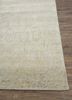 free verse by kavi grey and black wool and silk hand knotted Rug - Corner