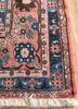 antique pink and purple wool hand knotted Rug - Corner