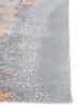 geode grey and black wool and viscose hand knotted Rug - Corner