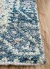 aprezo blue polyester hand knotted Rug - Corner