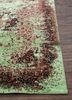 far east beige and brown wool and silk hand knotted Rug - Corner