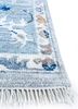 laica blue wool hand knotted Rug - Corner