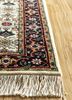 amani beige and brown wool hand knotted Rug - Corner