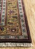 amani beige and brown wool hand knotted Rug - Corner