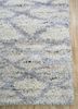 zuri beige and brown wool and viscose hand knotted Rug - Corner
