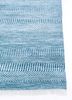 kairos blue wool and viscose hand knotted Rug - Corner