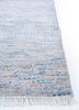 kairos blue wool and viscose hand knotted Rug - Corner