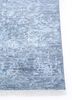 wisteria blue wool and viscose hand knotted Rug - Corner