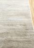 hidden by kavi ivory wool and silk hand knotted Rug - Corner