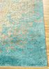 far east ivory wool and silk hand knotted Rug - Corner