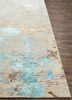unstring by kavi ivory wool and bamboo silk hand knotted Rug - Corner